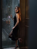 IESS different ideas to 2021.09.29 Silk enjoy home 933: Wan Ping black Dress(11)